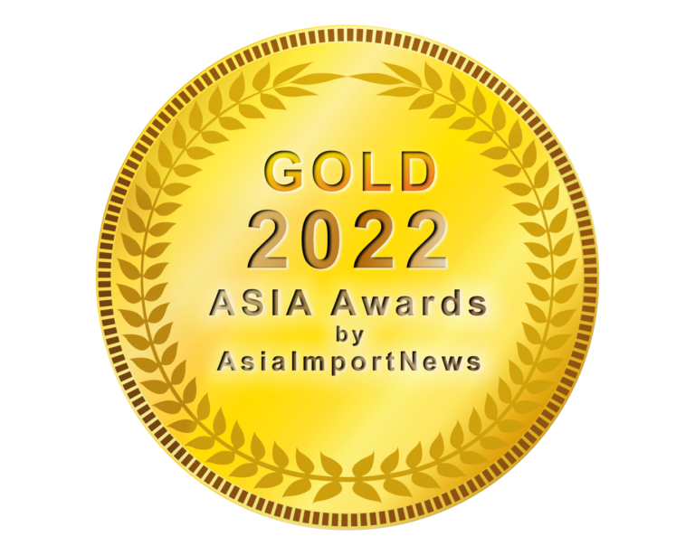ASIA AWARDS 2022 by Asia Import News - Gold Medal